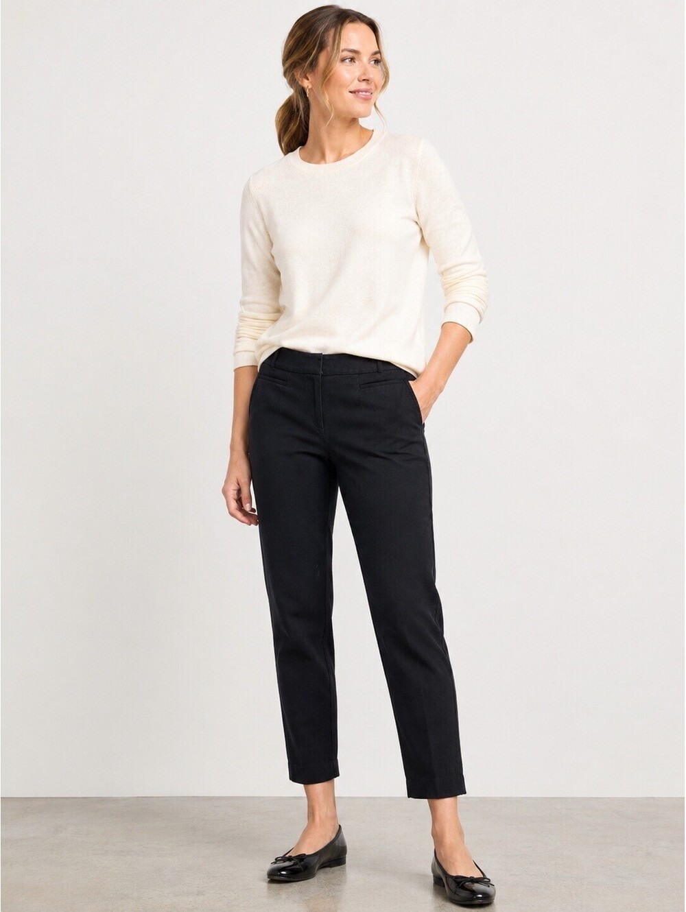 Ann Taylor Factory Black Dress Pants Women’s Size 6 Career Stretch Ankle Work